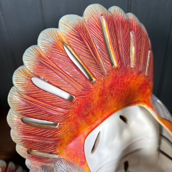 Vintage PartyLite Autumn Harvest Porcelain Turkey Tea Light Candle Holder - Picture 12 of 15